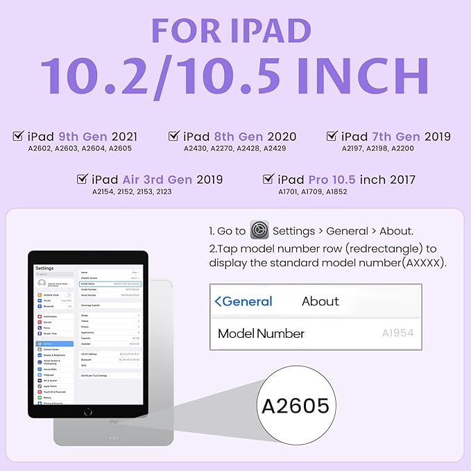 OYEEICE Keyboard Case for iPad 9th Generation - Image 2