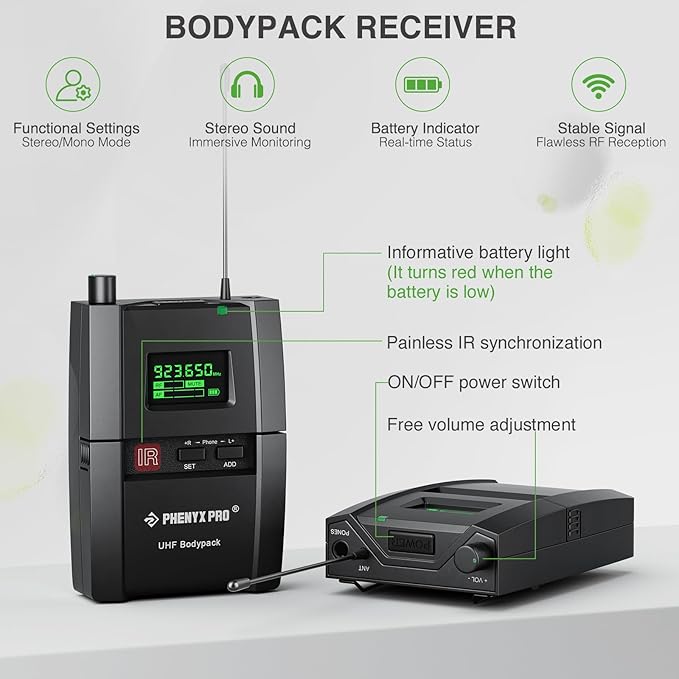 Phenyx Pro Wireless in-Ear Monitor System, Stereo IEM System - Image 3