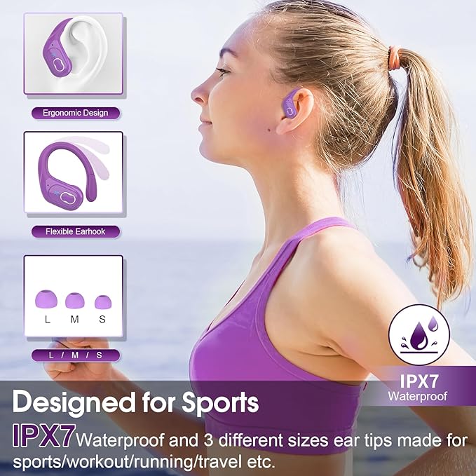 Wireless Earbuds 75hrs Bluetooth 5.4 Headphone Sport, 2025 Bluetooth Earbuds - Image 5