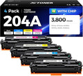 204A Toner Cartridge 4-Pack High Yield Replacement by JCTONER