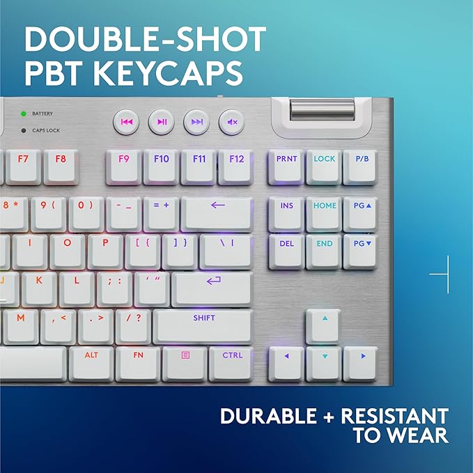 Logitech G915 X Lightspeed TKL Wireless Mechanical Gaming Keyboard, Double-Shot - Image 7