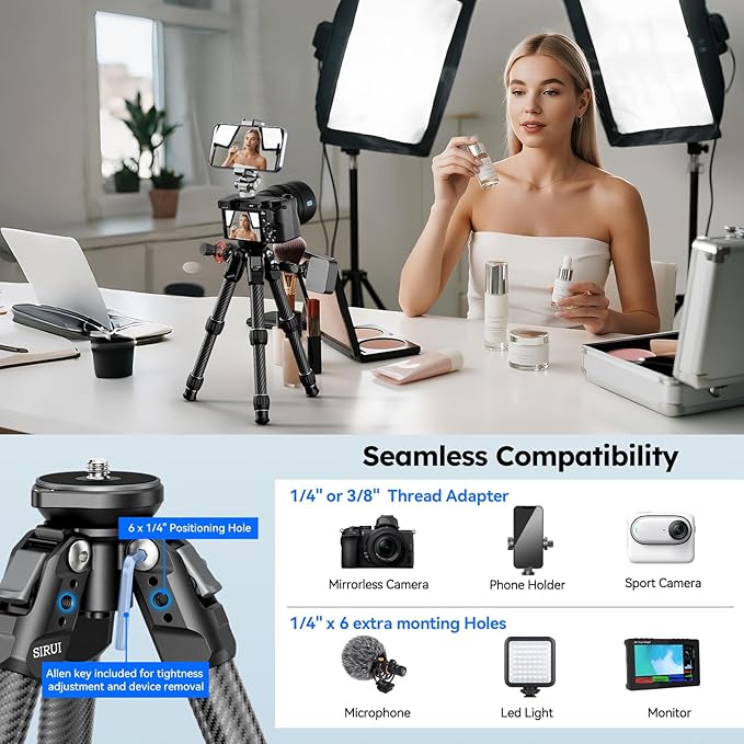 SIRUI Carbon Fiber Mini Tripod - Image 7