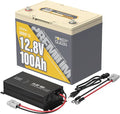 Power Queen Bluetooth 12V 100Ah LiFePO4 Battery by PowerQueen
