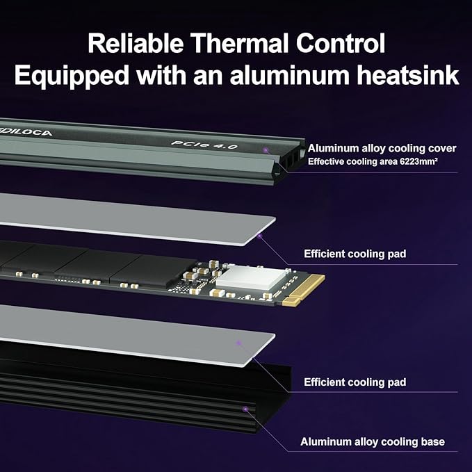 500GB M2 NVME SSD with Heatsink - Image 5