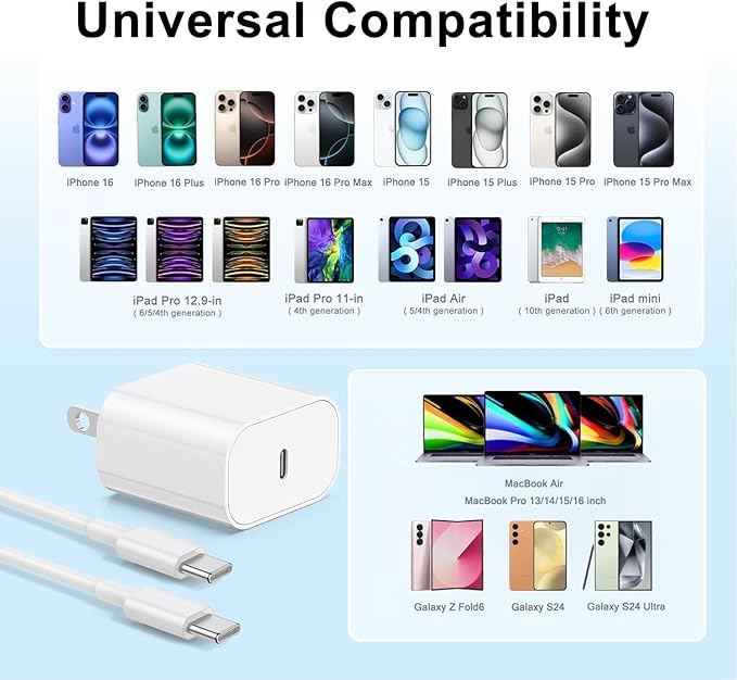 iPhone 16/15 Pro Charger Fast Charging, iPad Air/Pro 13/12.9/11inch - Image 6