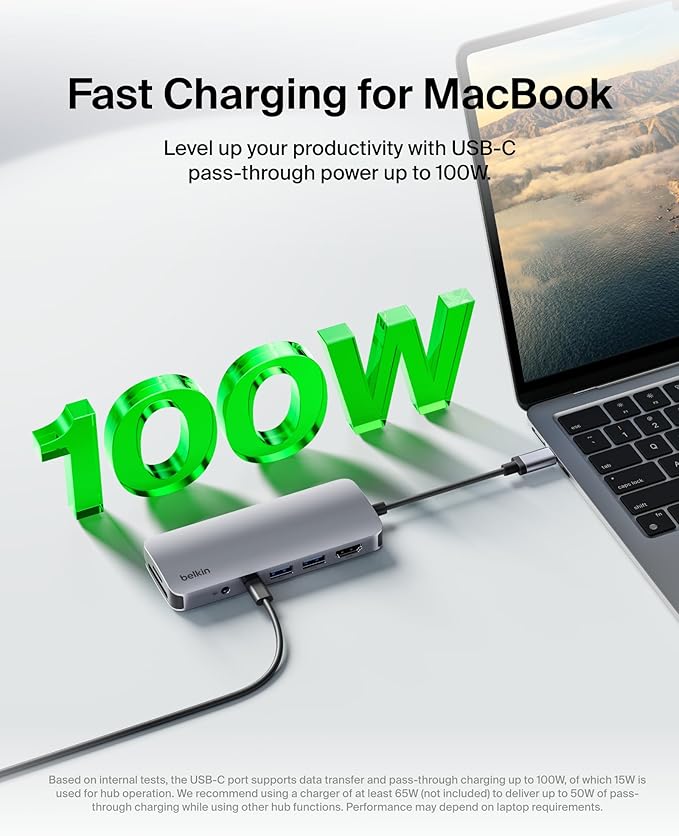 Belkin USB-C Hub, 7-in-1 Multiport Adapter - Image 4