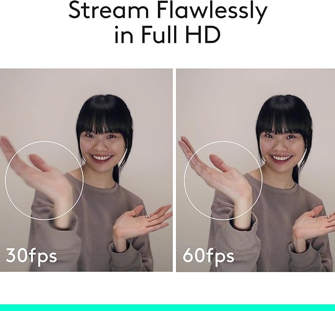 Logitech C922x HD Pro Webcam, Full HD 1080p/60fps Video, HD Light Correction - Image 3