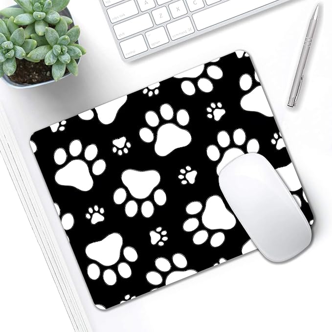 Mouse Pad, Cute White Dog Paw Mouse Pads - Image 5