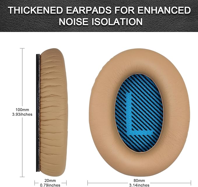 Replacement Ear Pads for Bose QuietComfort 15, Headphone Ear Covers, High - Image 3