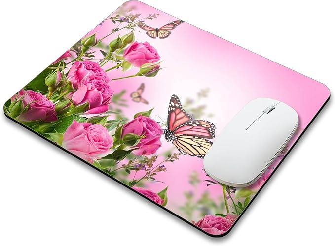 Beautiful Flowers Plants Mouse Pad Rubber Base Mouse Mat Non-Slip Mousepad - Image 3