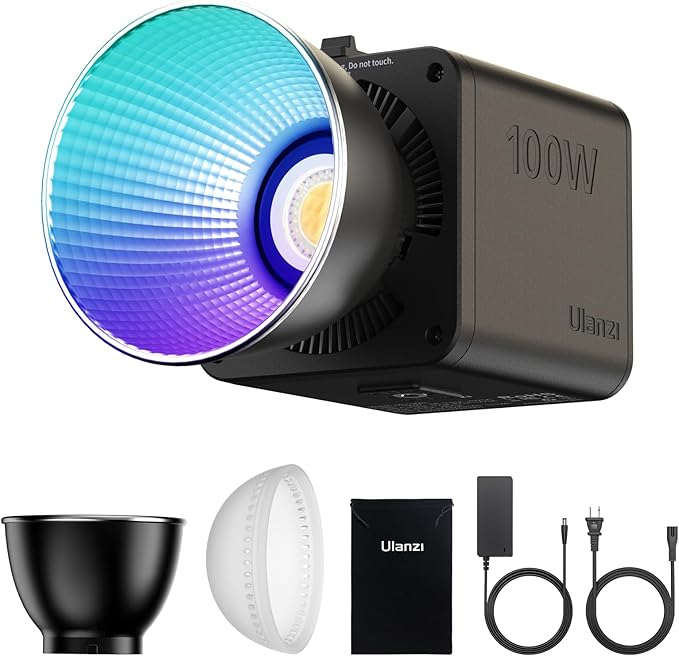 ULANZI 100W RGB Portable LED Video Light w DC Power Adapter, 111Wh Build-in by ulanzi