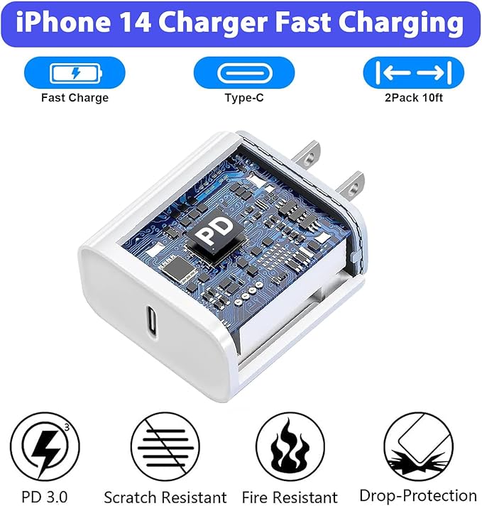 10FT iPhone Fast Charger - Image 5