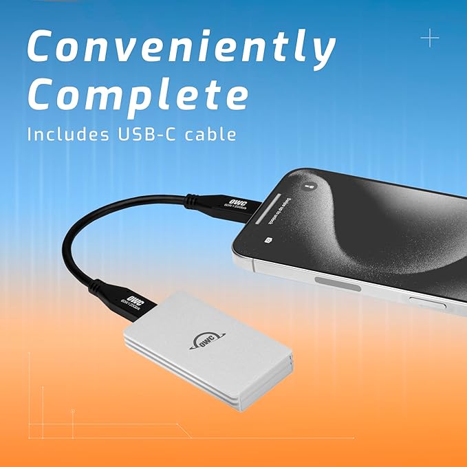 OWC 1TB Envoy Single Ultra Portable Aluminum Bus Powered 10G/s USB-C - Image 7