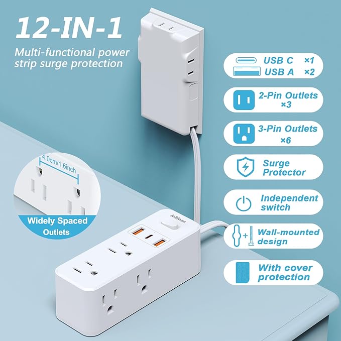 Power Strip Surge Protector - Image 2