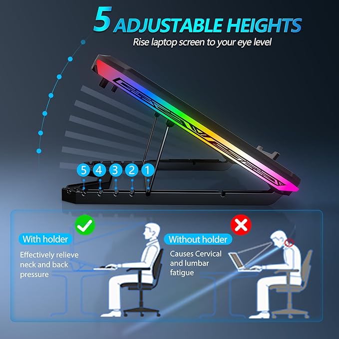 Laptop Cooling Pad, Gaming Laptop Cooler - Image 3