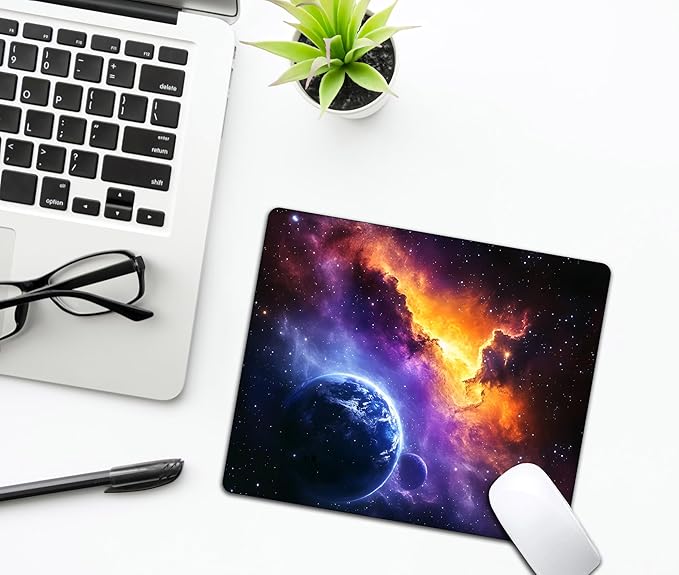 Nebula Galaxy Space Mouse Pads for Desk, Portable Wireless Computer Mouse pad - Image 6