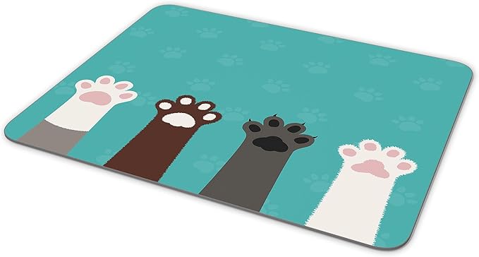 TuMeimei Non-Slip Rubber Cute Animal Hands Mouse Pad - Image 2