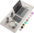 YSAGi Multifunctional Office Desk Pad, Ultra Thin Waterproof PU Leather Mouse by YSAGi