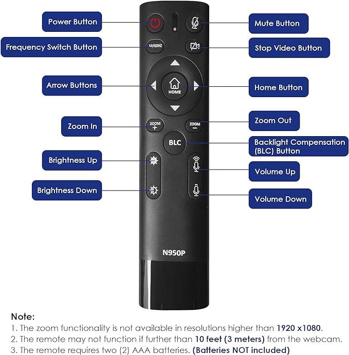 NexiGo Zoom Certified, N950P 4K Zoomable Webcam - Image 5