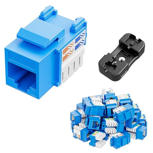 iwillink 10Gbps Cat6 Keystone Jack, RJ45 Keystone Jack 25-Pack and Keystone by IWILLINK