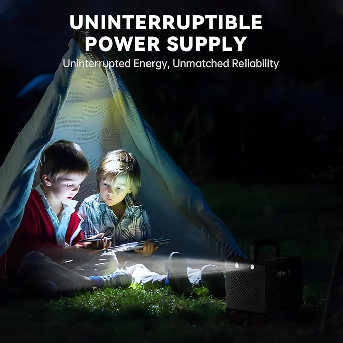 300W Solar Generator, 259Wh Portable Power Station EM300, 000mAh LiFePO4 Battery - Image 9