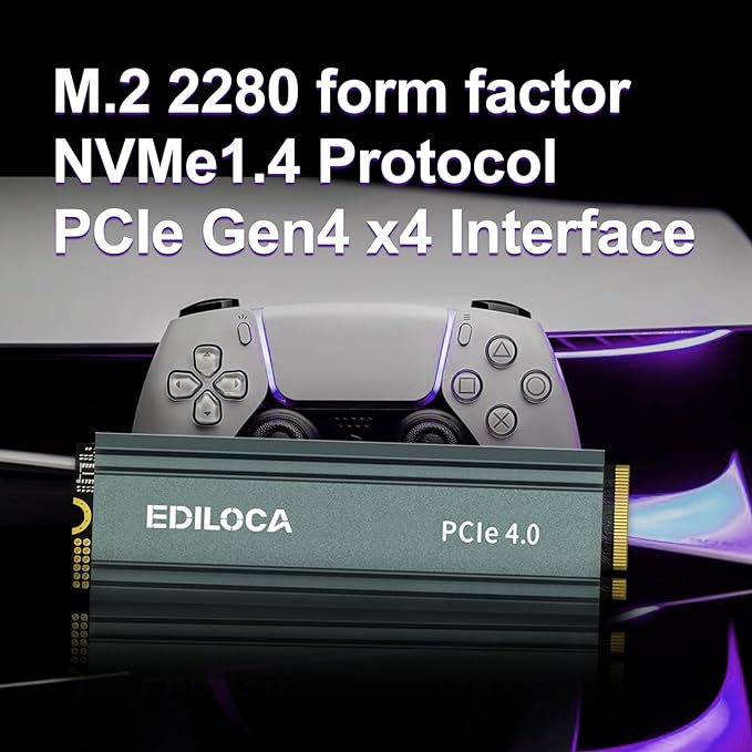 500GB M2 NVME SSD with Heatsink - Image 2
