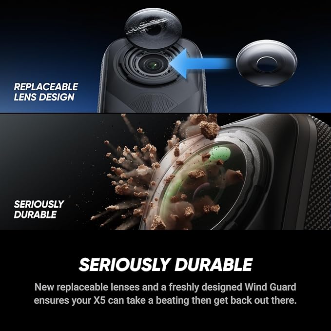 Insta360 X5 - Waterproof 8K 360° Action Camera, Leading Low Light, Invisible - Image 8