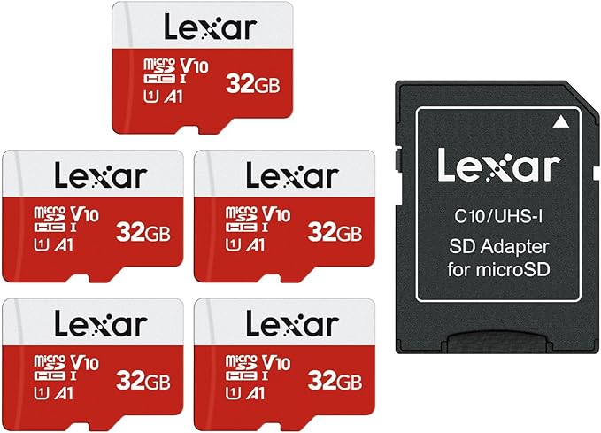 Lexar E-Series 32GB Micro SD Card 5 Pack, microSDHC UHS-I Flash Memory Card - Image 9