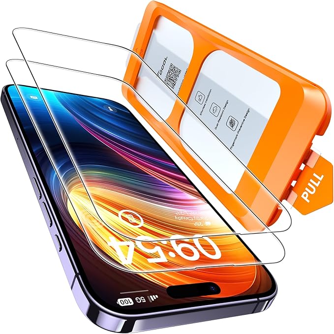 TOCOL for iPhone 14 Pro Max Screen Protector 9H Hardness Military Grade by TOCOL