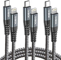 ohbox Long USB C to Lightning Cable 10FT 3Pack iPhone Charger Fast Charging by OHBOX