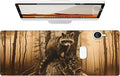 Mysterious Raccoon Gaming Mouse Pad, Large Office Desk Mat, Anti-Slip Rubber by Unknown