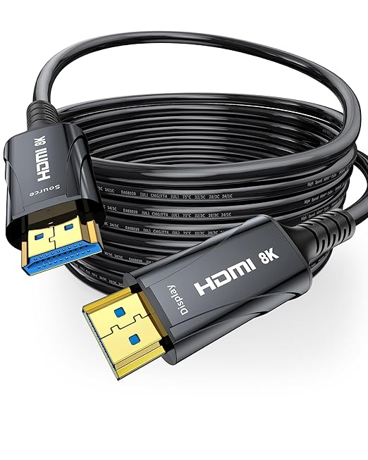 Long 8K Fiber Optic HDMI Cable 150FT by 8KUltraHighSpeedHDMICable