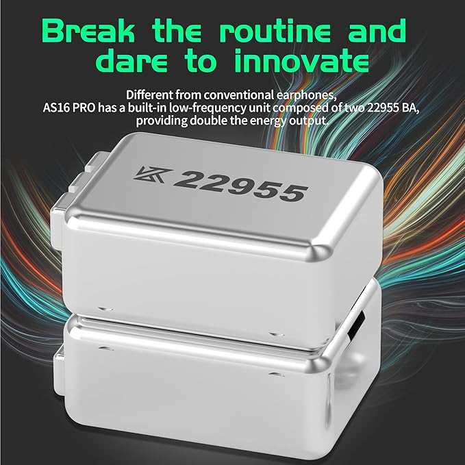 KZ AS16 PRO in Ear Monitor, 8 BA Units on Each Side Wired Earphone - Image 4