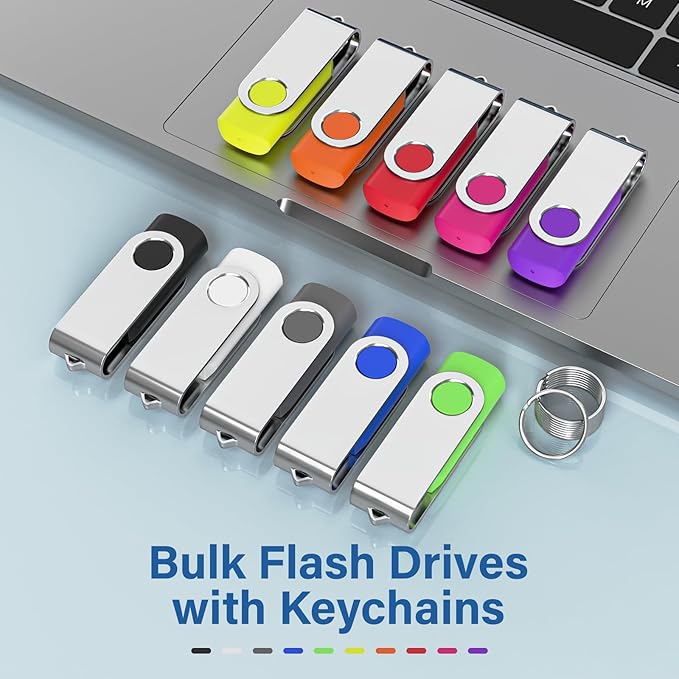 Flash Drives 8GB 10 Pack, Wooolken USB 2.0 Thumb Drives - Image 6