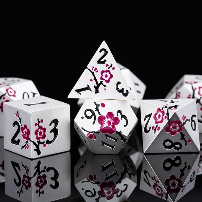 DND Metal Dice Set, RPG Polyhedral Dice by Maywin