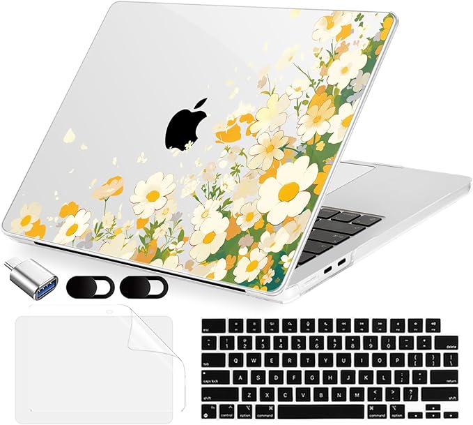Compatible with MacBook Air 15 inch Case, M4 A3241/M3 A3114/M2 A2941, Hard Shell by MecBevia
