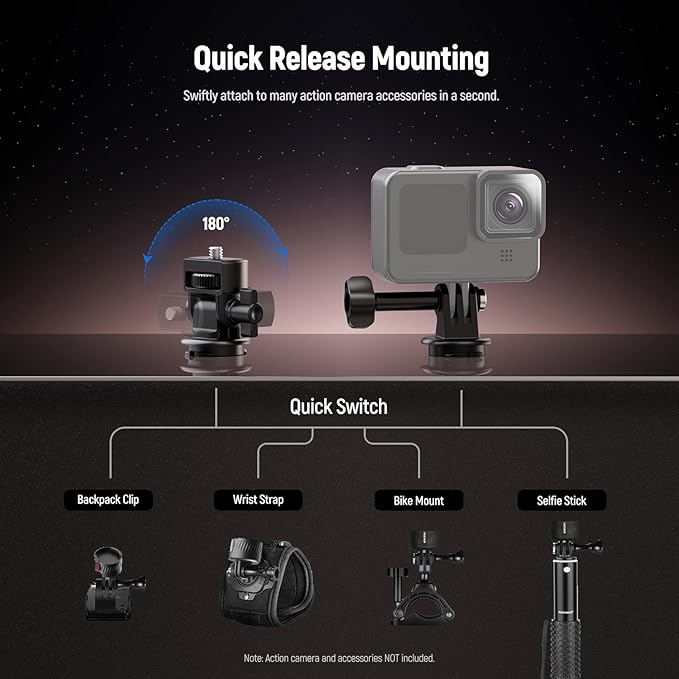 NEEWER GP-24 Action Camera Mount Accessories Kit - Image 5