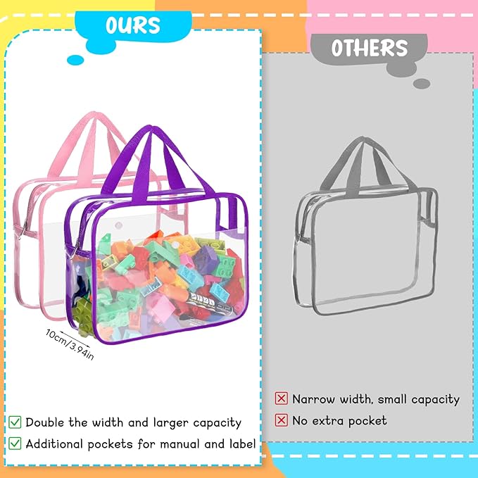 8 Packs Large Toy Storage Bags - Image 6