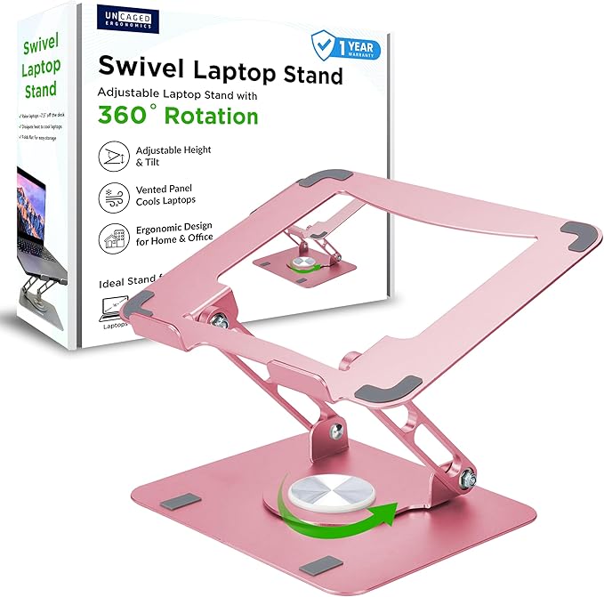 Uncaged Ergonomics Swivel Laptop Stand by UncagedErgonomics