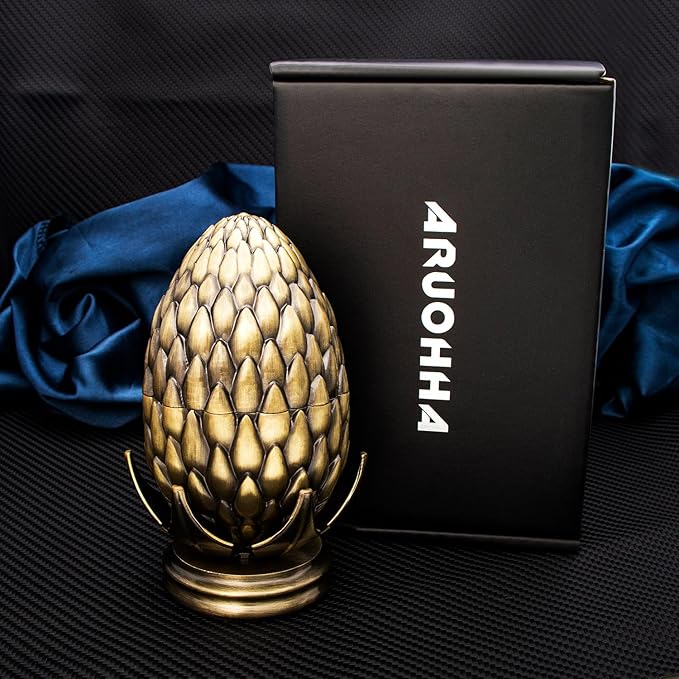 ARUOHHA DND Metal Dice Bronze Dragon Egg Dice - Image 7