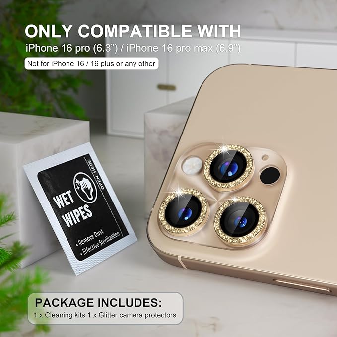 Choiche Compatible for iPhone 16 Pro/iPhone 16 Pro Max Camera Lens Protector - Image 2