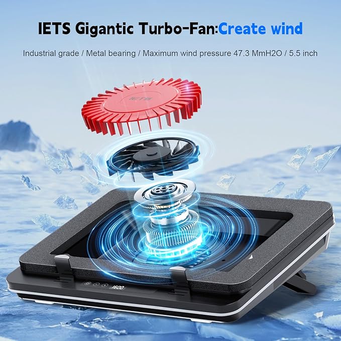 GT600 Laptop Cooling Pad Equipped Gigantic Turbo-Fan（5.5inch Diameter） - Image 2