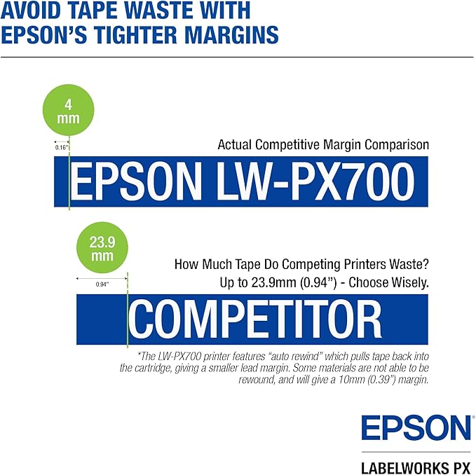 LABELWORKS Epson LW-PX700 Industrial Label Maker Kit - Image 8
