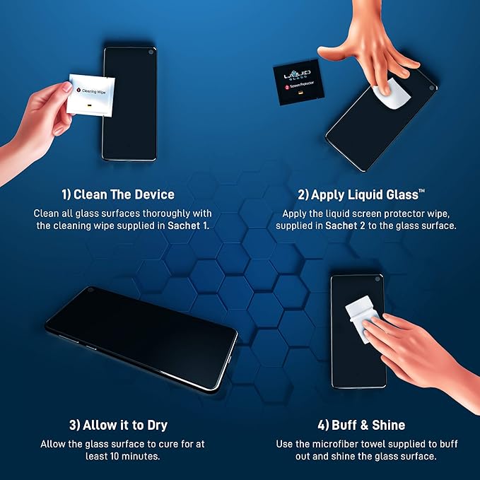 LIQUID GLASS Screen Protector Wipe On Scratch and Shatter Resistant Nano - Image 4
