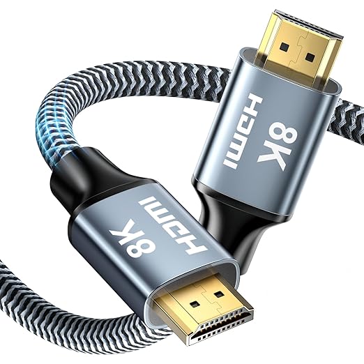 8K HDMI Cable 16ft, 48Gbps High Speed HDMI 2.1 Cable, HDMI Cord 8K@60Hz by CABNEER