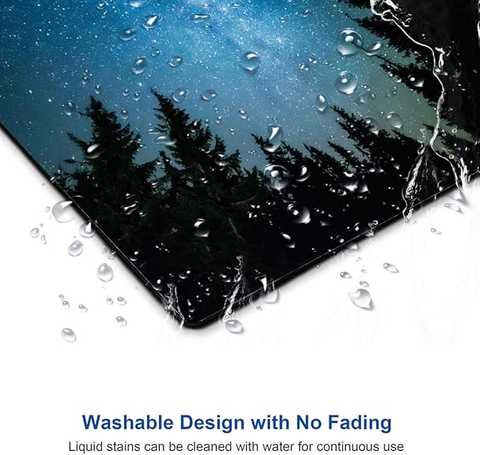 Milky Way Rises Over The Pine Trees Mouse Pad, Nature Mouse Pad, Custom Gaming - Image 5