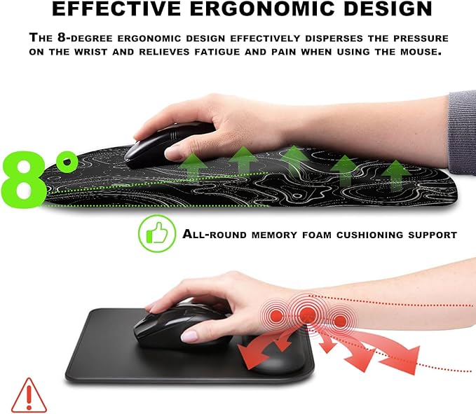 Ergonomic Mouse Pad with Massage Dot, Comfortable Computer Mouse Pad - Image 5