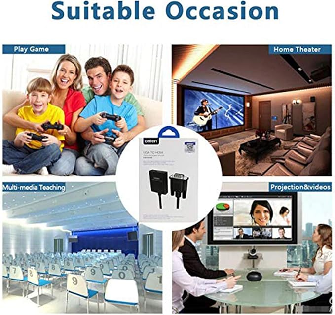 VGA to HDMI, 1080P Adapter for Computer, HDTV - Image 8