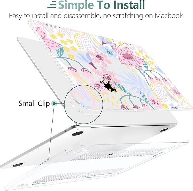TWOLSKOO Compatible with M4 MacBook Air 13.6 inch Case 2025-2022 Release M4 - Image 3