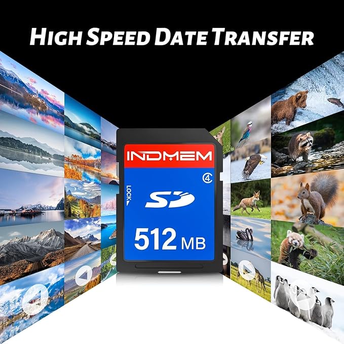 INDMEM SD Card 512MB, 10 Packs Class 4 512MB Flash Memory Card MLC Standard - Image 6
